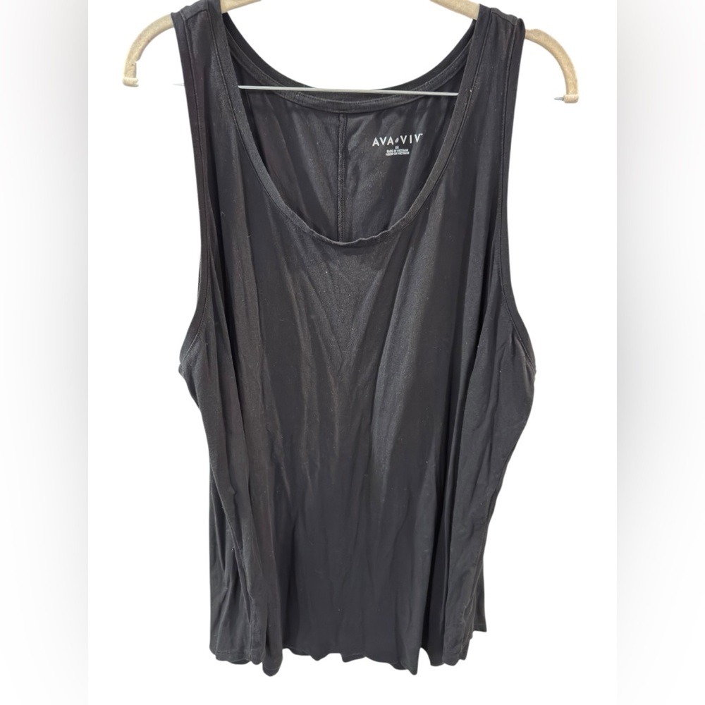 Ava & Viv Black Sleevelessโ Tank Top